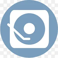 扁平化图标黑胶唱片-空若网 扁平化图标黑胶唱片-空若网