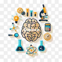 精致科学元素图标矢量素材-空若网 精致科学元素图标矢量素材-空若网