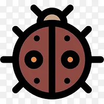 七星瓢虫图标-空若网 七星瓢虫图标-空若网