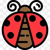 七星瓢虫图标-空若网 七星瓢虫图标-空若网