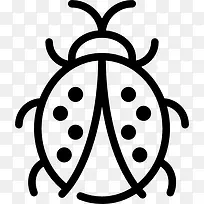 七星瓢虫图标-空若网 七星瓢虫图标-空若网