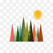 扁平化风景-空若网 扁平化风景-空若网