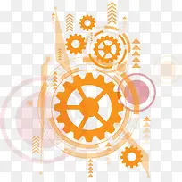 卡通手绘简约创意齿轮图案-空若网 卡通手绘简约创意齿轮图案-空若网