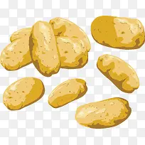 一堆卡通手绘土豆-空若网 一堆卡通手绘土豆-空若网