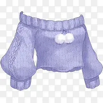 紫色可爱冬季上衣-空若网 紫色可爱冬季上衣-空若网