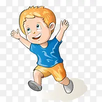 卡通玩乐男孩矢量图-空若网 卡通玩乐男孩矢量图-空若网
