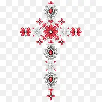 钻石花朵十字架-空若网 钻石花朵十字架-空若网
