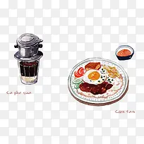 手绘食物-空若网 手绘食物-空若网