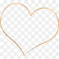 橙色金属镂空桃心-空若网 橙色金属镂空桃心-空若网