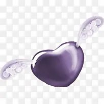 紫色桃心翅膀-空若网 紫色桃心翅膀-空若网