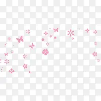 粉色花朵蝴蝶漂浮-空若网 粉色花朵蝴蝶漂浮-空若网