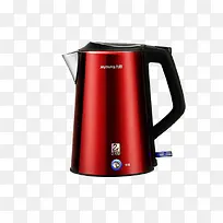 产品实物九阳红色电热水壶-空若网 产品实物九阳红色电热水壶-空若网