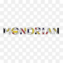 蒙德里安英文艺术字-空若网 蒙德里安英文艺术字-空若网