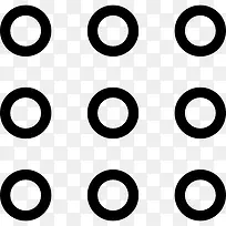 九个圆按钮图标-空若网 九个圆按钮图标-空若网