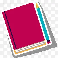 红色扁平化书籍-空若网 红色扁平化书籍-空若网