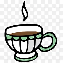 绿色装饰的杯子-空若网 绿色装饰的杯子-空若网