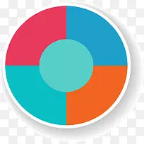 矢量多彩环形图-空若网 矢量多彩环形图-空若网