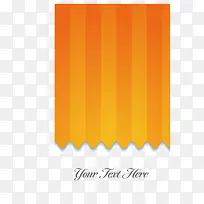 橙色纸张条形-空若网 橙色纸张条形-空若网
