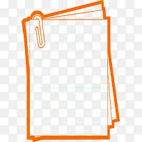 橙色卡通纸张环境素材-空若网 橙色卡通纸张环境素材-空若网