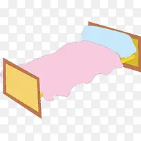 卡通小床矢量素材单人床-空若网 卡通小床矢量素材单人床-空若网