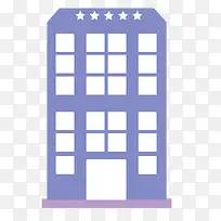 紫色扁平化豪华酒店矢量素材-空若网 紫色扁平化豪华酒店矢量素材-空若网