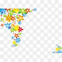 撞色花朵斜边对称边框-空若网 撞色花朵斜边对称边框-空若网