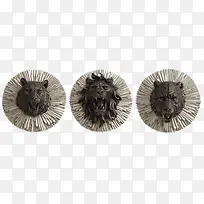 创意立体兽头墙贴-空若网 创意立体兽头墙贴-空若网