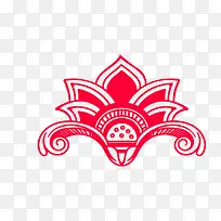 剪纸对称花纹矢量素材-空若网 剪纸对称花纹矢量素材-空若网