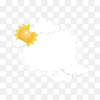 云朵装饰卡通边框-空若网 云朵装饰卡通边框-空若网