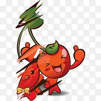 手绘水果人物-空若网 手绘水果人物-空若网