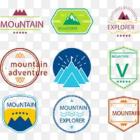 9���ɫ��ɽ��ǩʸ��ͼ-������