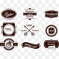 矢量仿古标签-空若网 矢量仿古标签-空若网