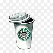 手绘星巴克杯子-空若网 手绘星巴克杯子-空若网