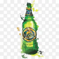 手绘酒瓶-空若网 手绘酒瓶-空若网