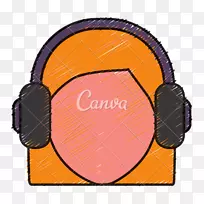 耳机、电脑图标、图形设计-快乐的女人-空若网 耳机、电脑图标、图形设计-快乐的女人-空若网