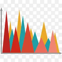 矢量PPT设计峰状数据图表-空若网 矢量PPT设计峰状数据图表-空若网