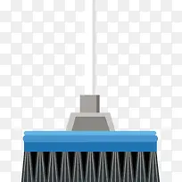 矢量蓝色扫帚-空若网 矢量蓝色扫帚-空若网