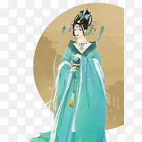 古风插画-空若网 古风插画-空若网