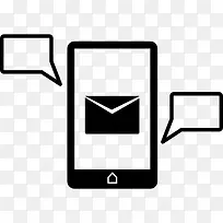 手机短信数据符号图标-空若网 手机短信数据符号图标-空若网