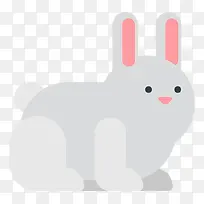 扁平化兔子图标-空若网 扁平化兔子图标-空若网
