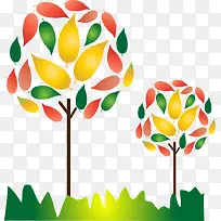 卡通创意小树-空若网 卡通创意小树-空若网