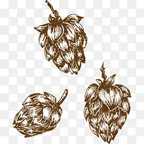 手绘松塔-空若网 手绘松塔-空若网