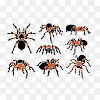 卡通彩色蜘蛛-空若网 卡通彩色蜘蛛-空若网