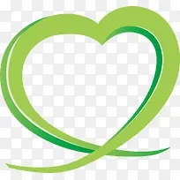 矢量绿色爱心装饰框-空若网 矢量绿色爱心装饰框-空若网