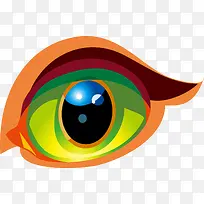 抽象彩色眼睛图案-空若网 抽象彩色眼睛图案-空若网