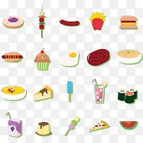 矢量手绘扁平食物-空若网 矢量手绘扁平食物-空若网