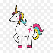 卡通可爱独角兽免抠素材-空若网 卡通可爱独角兽免抠素材-空若网