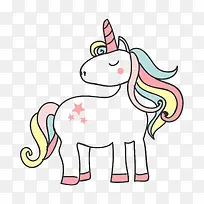 卡通可爱独角兽免抠素材-空若网 卡通可爱独角兽免抠素材-空若网