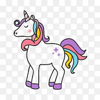 卡通可爱独角兽免抠素材-空若网 卡通可爱独角兽免抠素材-空若网