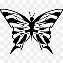 蝴蝶设计从顶视图图标-空若网 蝴蝶设计从顶视图图标-空若网